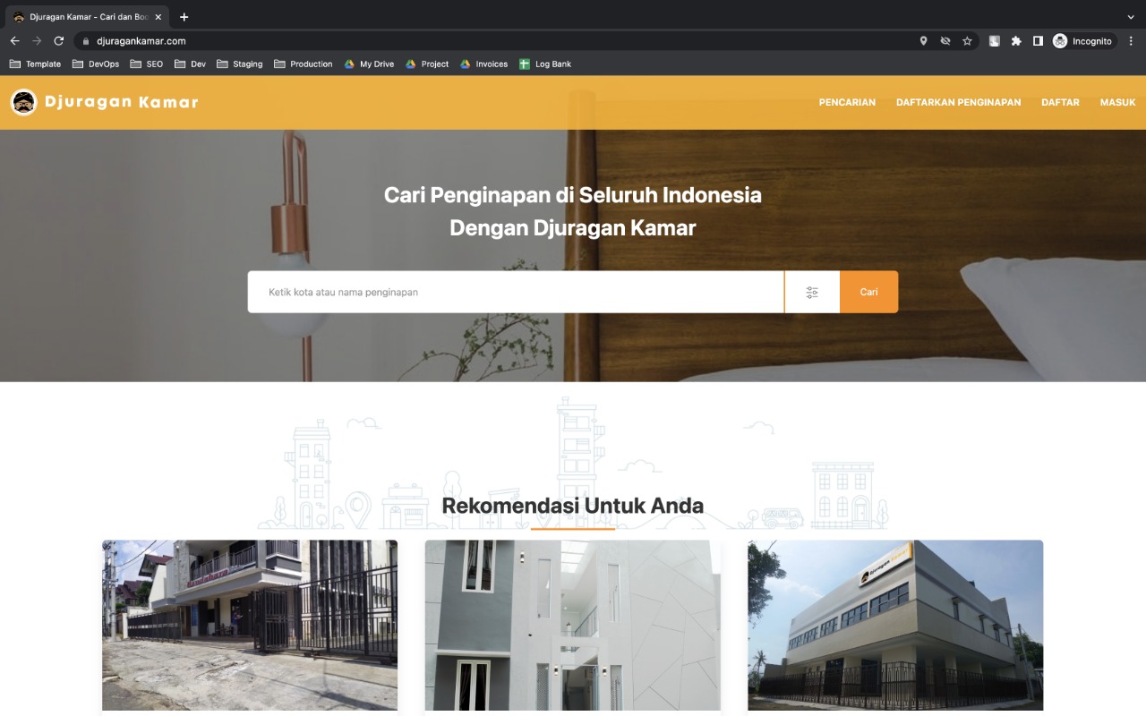 Djuragan Kamar Reservation System