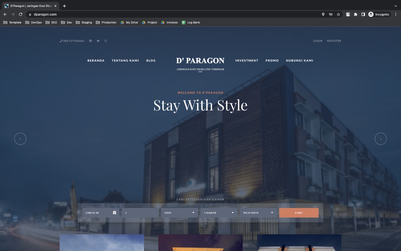 D'Paragon Reservation System